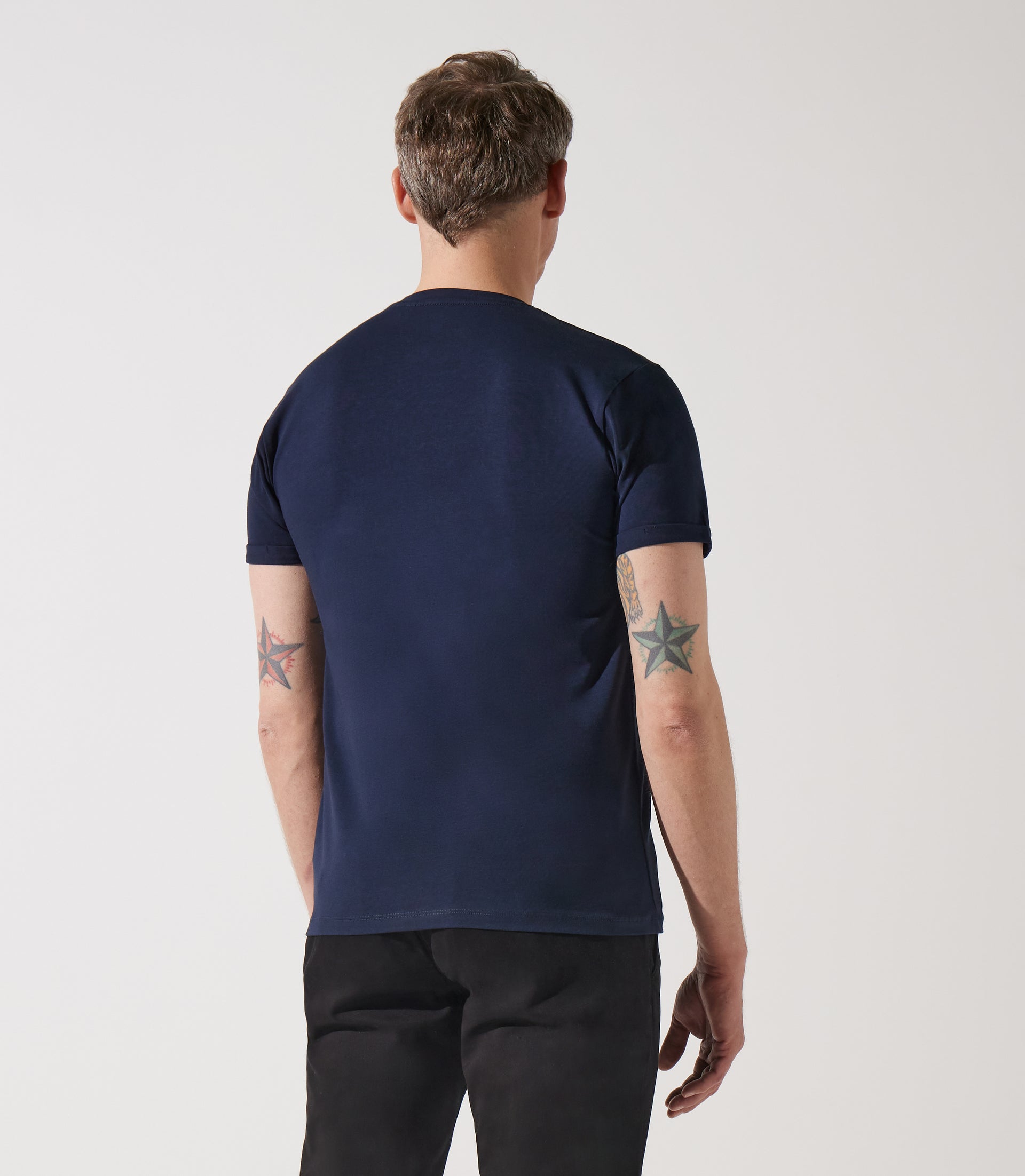 T-shirt uni marine GINO - IZAC