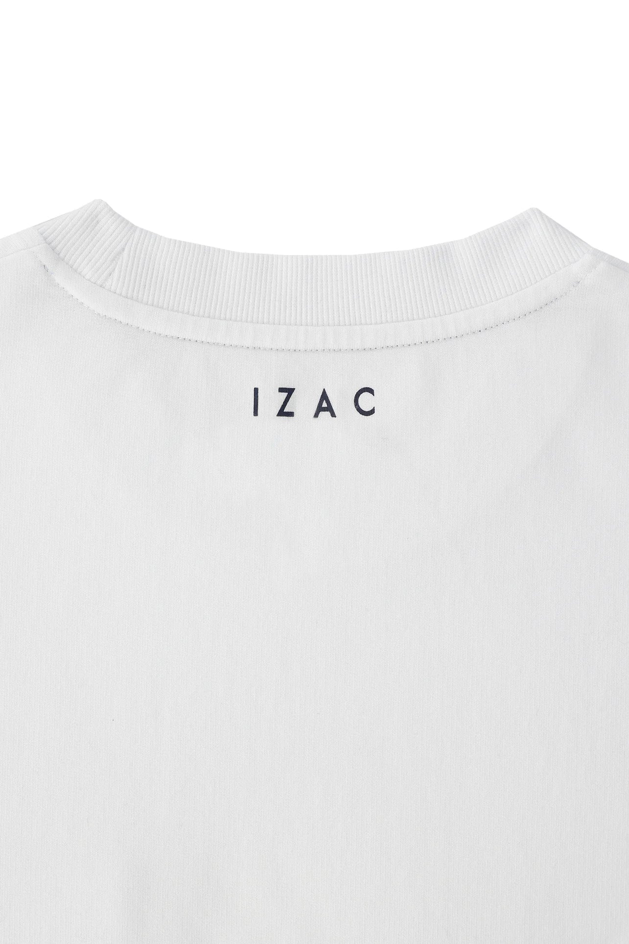 T-shirt col rond blanc - IZAC