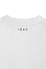 T-shirt col rond blanc - IZAC