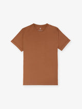 T-shirt col rond basique bronze - IZAC