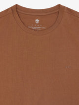 T-shirt col rond basique bronze - IZAC