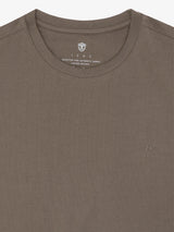 T-shirt col rond basique chatain - IZAC