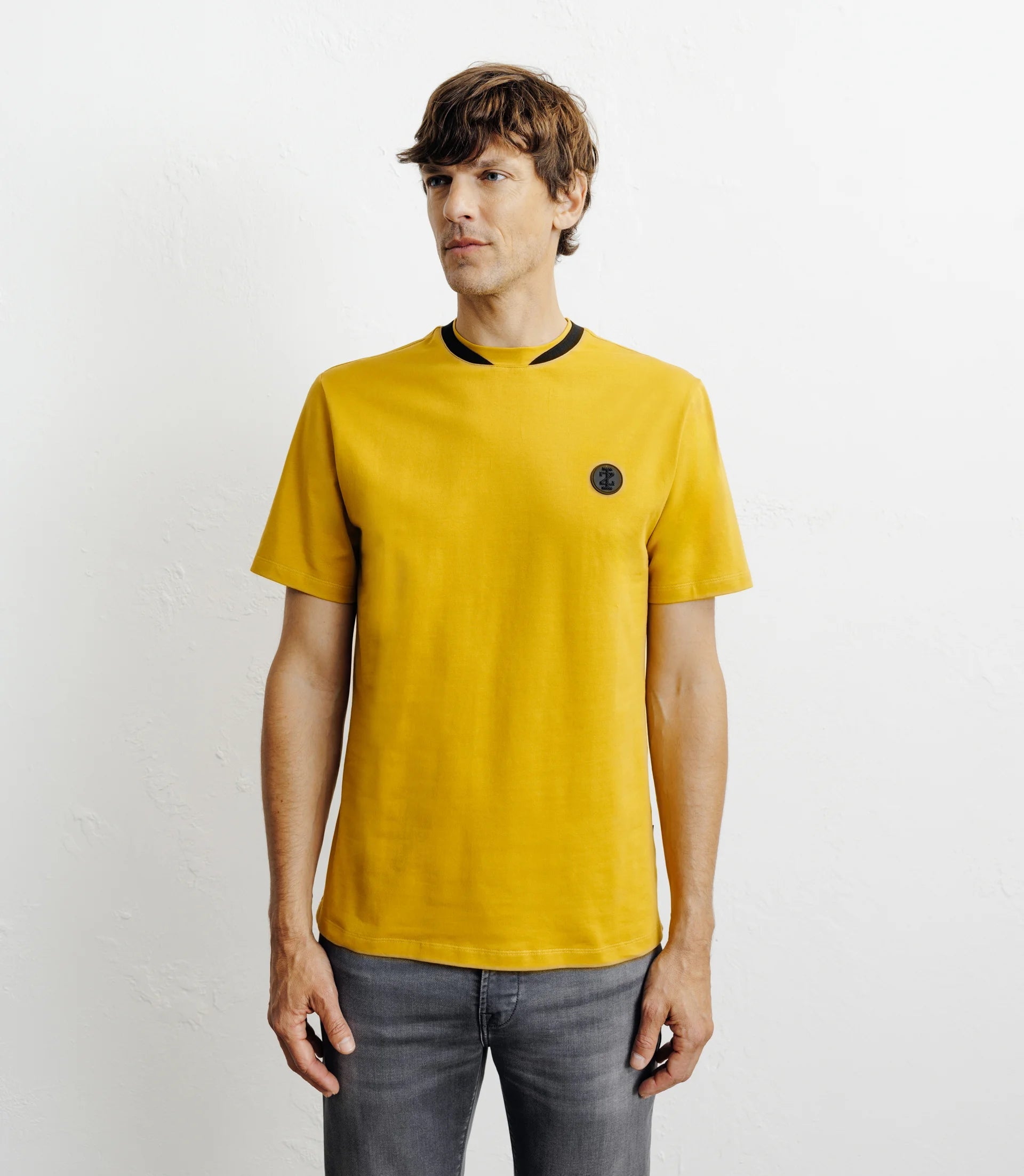 T-shirt col teddy jaune - IZAC