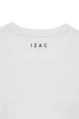 T-shirt print blanc - IZAC