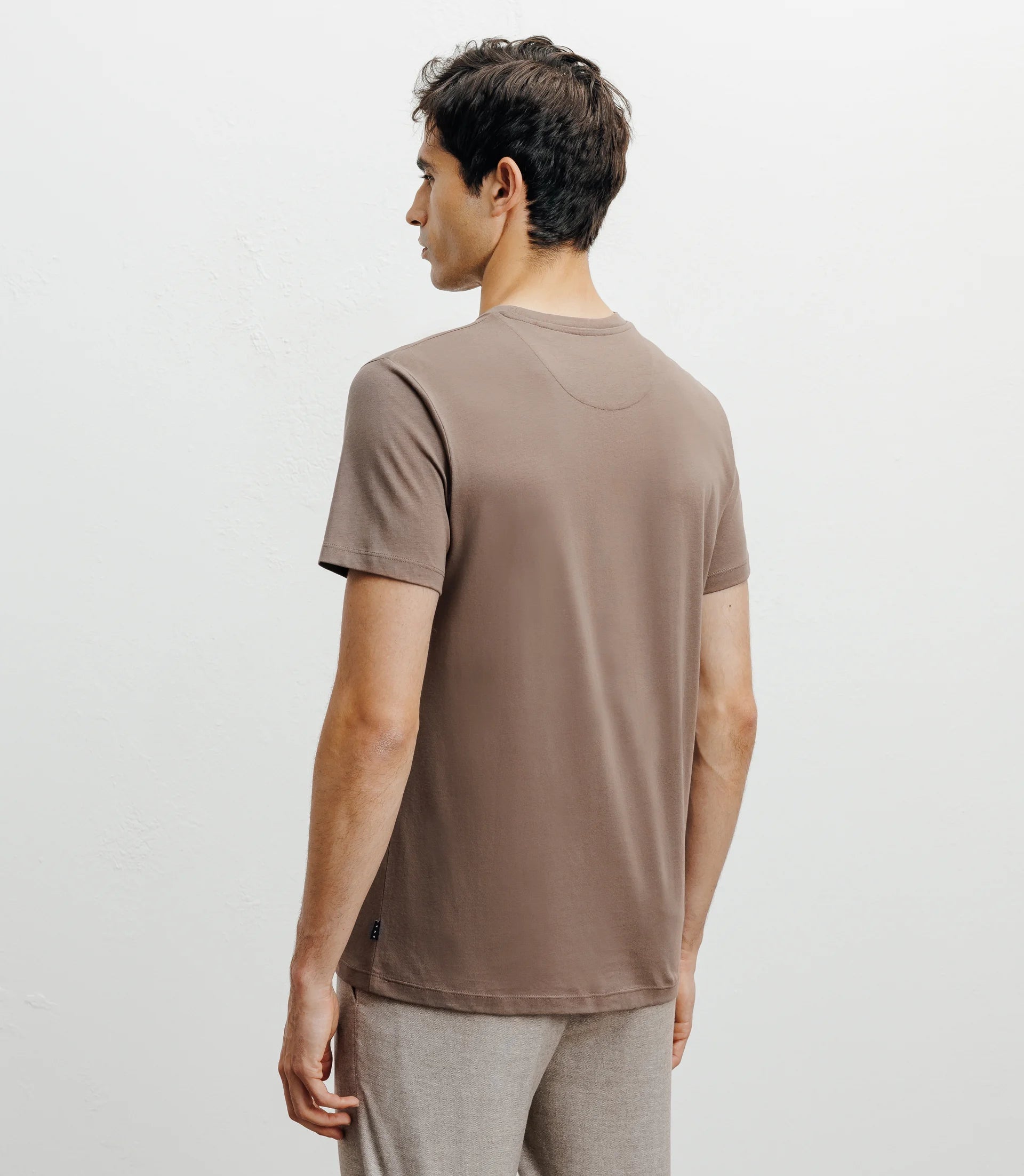 T-shirt print chatain - IZAC