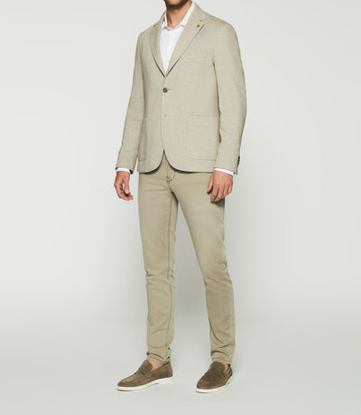 Veste casual 2 boutons beige AERIEN - IZAC