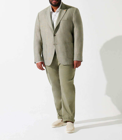 Veste kaki et beige à coudières ALCHIMIEBT - IZAC