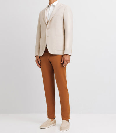 Veste casual armurée effet nid d'abeille écru - IZAC