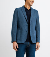 Indigo blue casual jacket