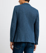 Indigo blue casual jacket