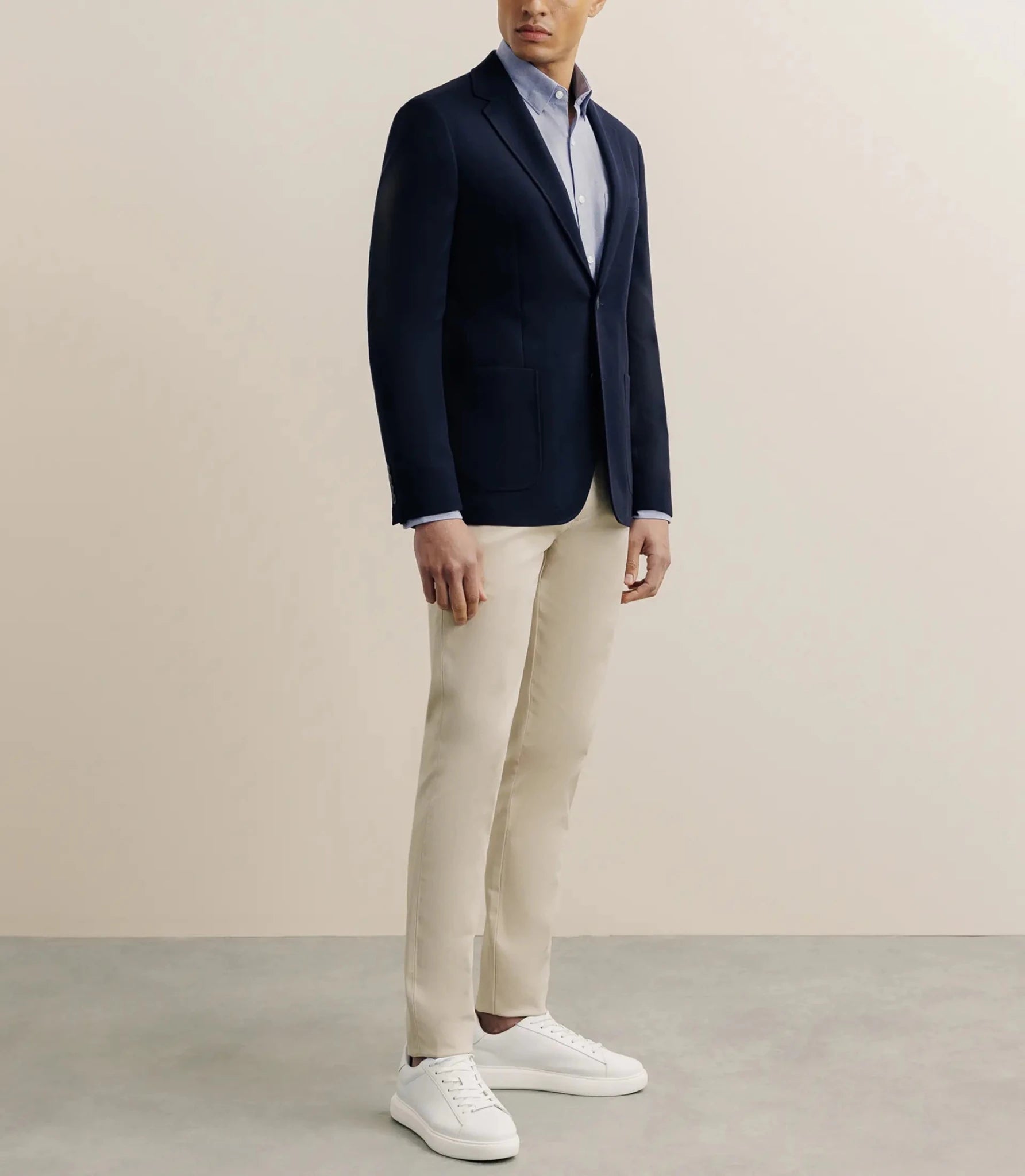 Veste en nid d'abeille marine - IZAC