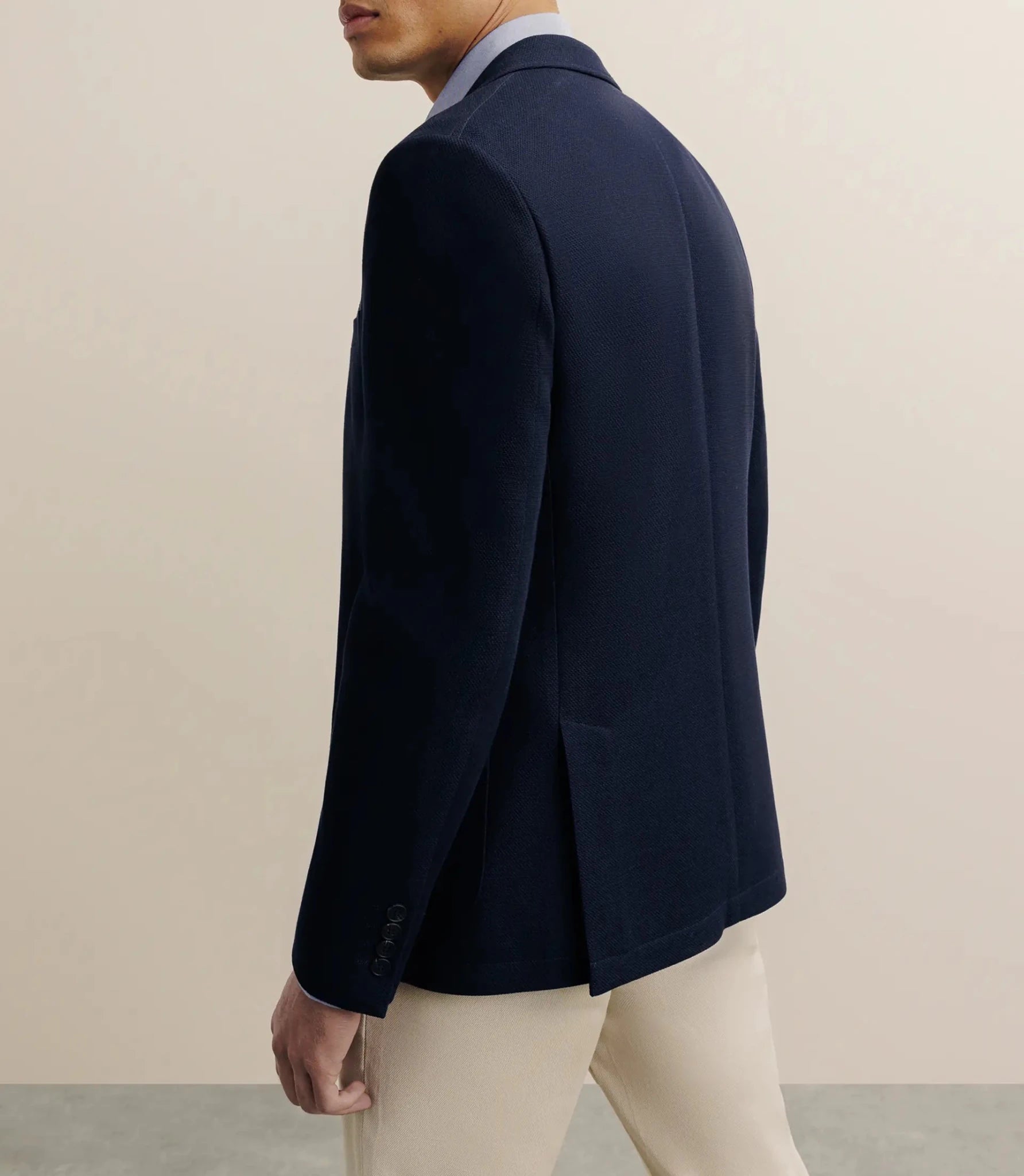 Veste en nid d'abeille marine - IZAC