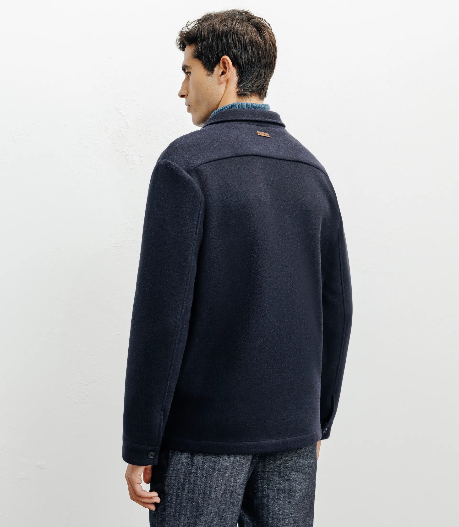 Veste casual 3 poches marine