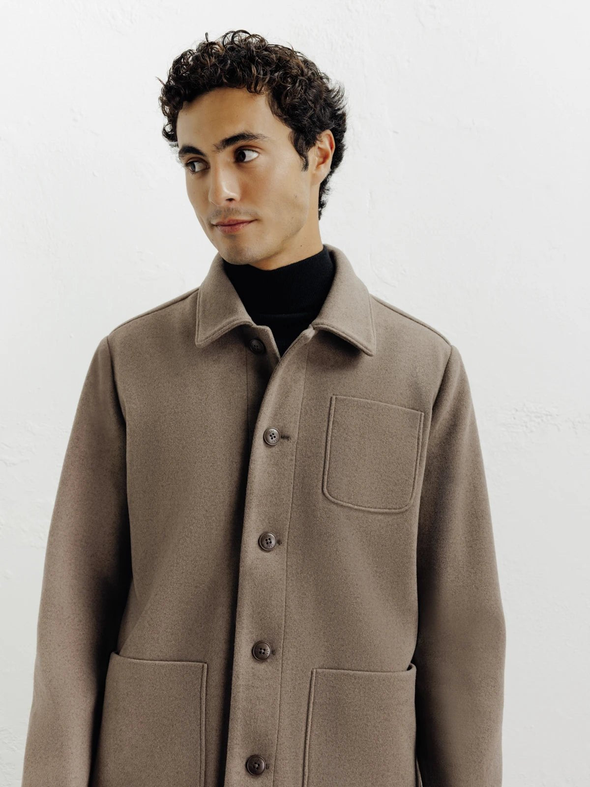 Veste casual 3 poches taupe - IZAC