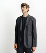 Veste en maille chevron anthracite - IZAC