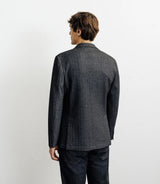 Veste en maille chevron anthracite - IZAC