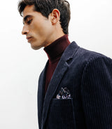 Veste en velours côtelé marine - IZAC