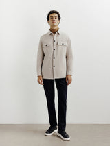 Veste casual col chemise beige - IZAC