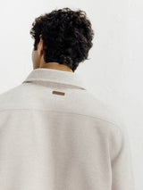 Veste casual col chemise beige - IZAC