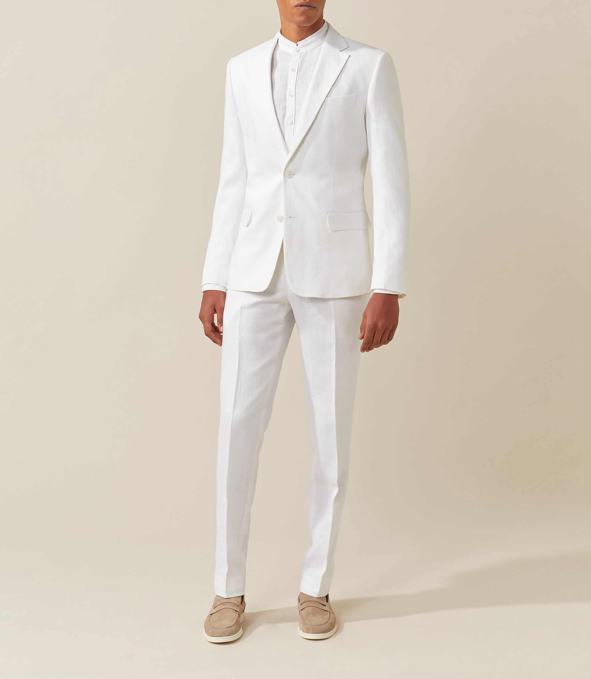 London" white suit jacket