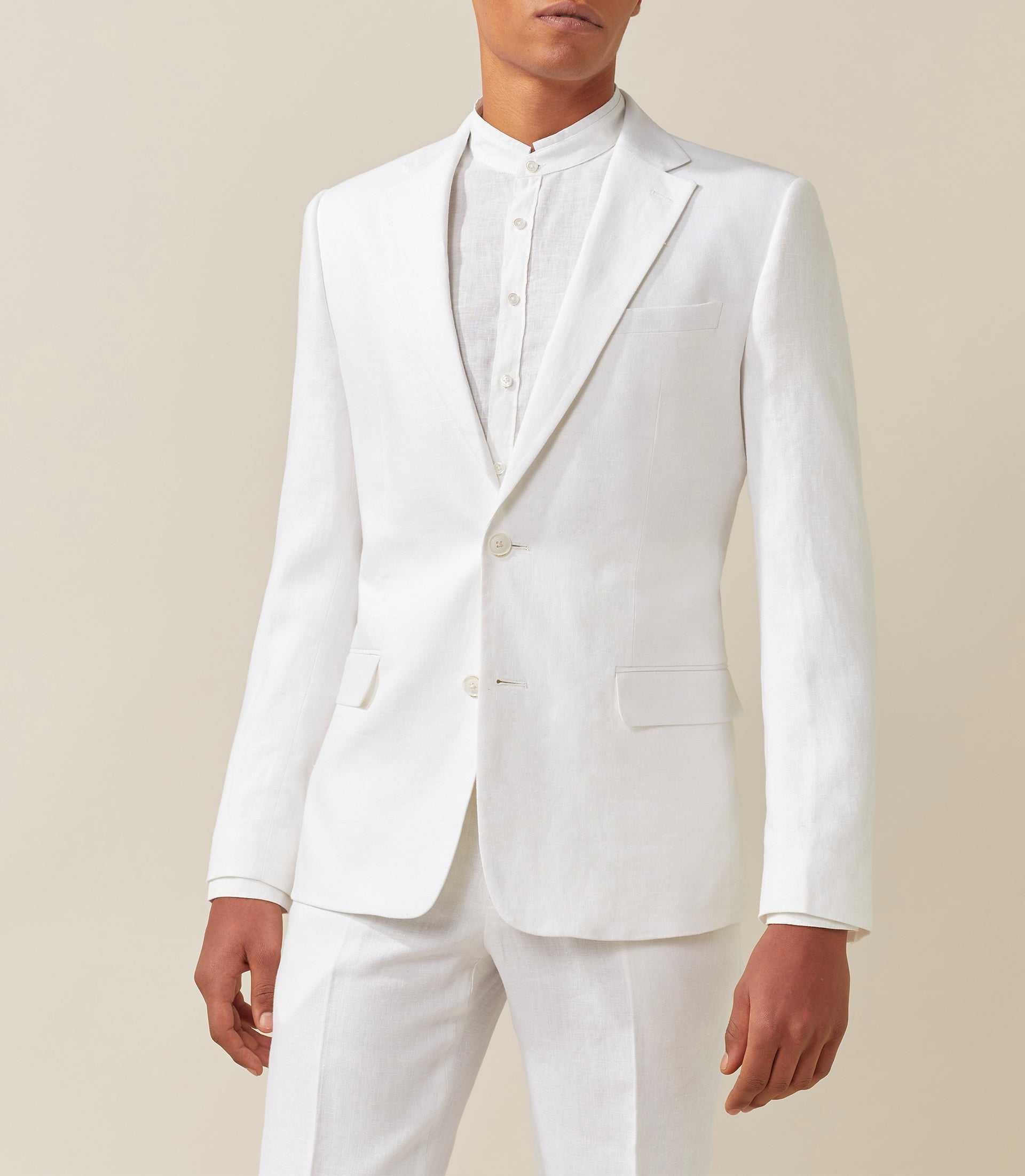 London" white suit jacket