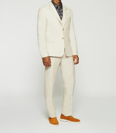 Veste en lin séparable beige CELESTE - IZAC