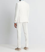 White separable linen jacket