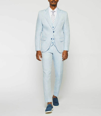 Veste en lin séparable ciel - IZAC