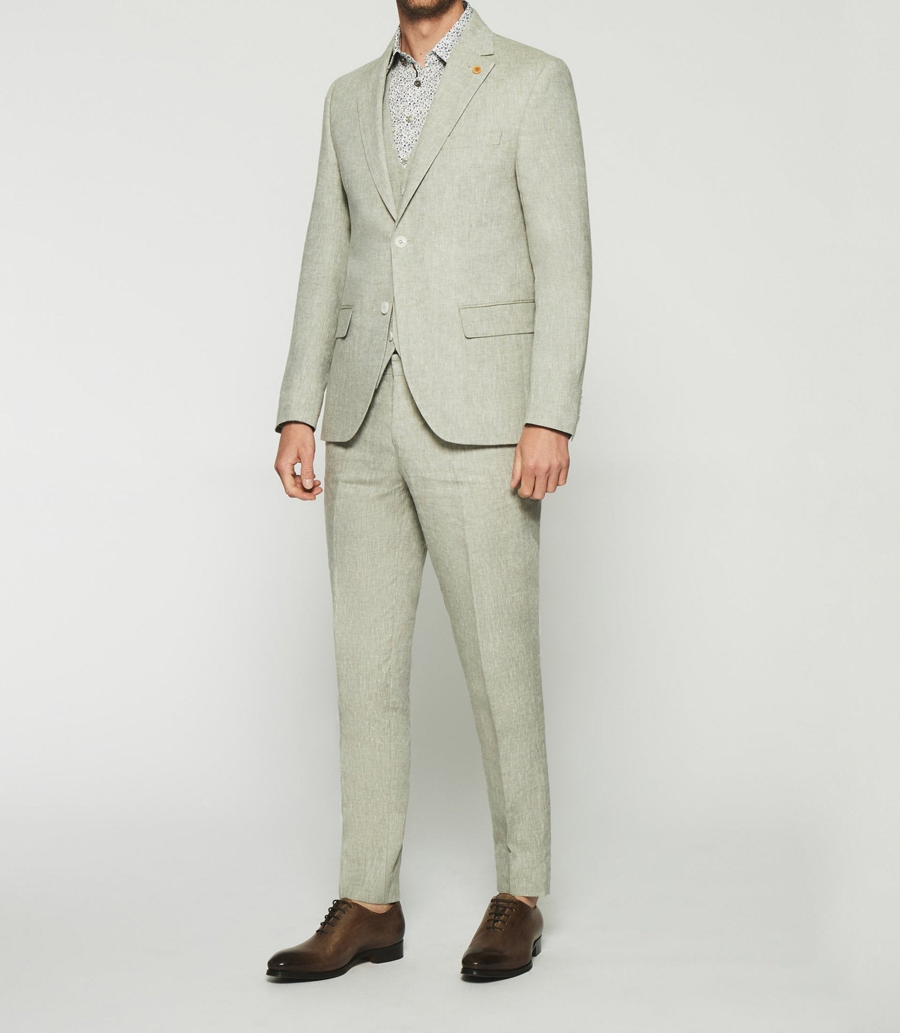 Veste en lin sΓ©parable kaki CELESTE β IZAC