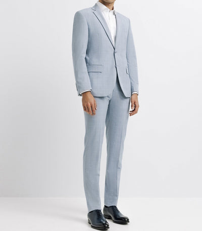 Veste ville séparable esprit prince de galles bleu ciel - IZAC