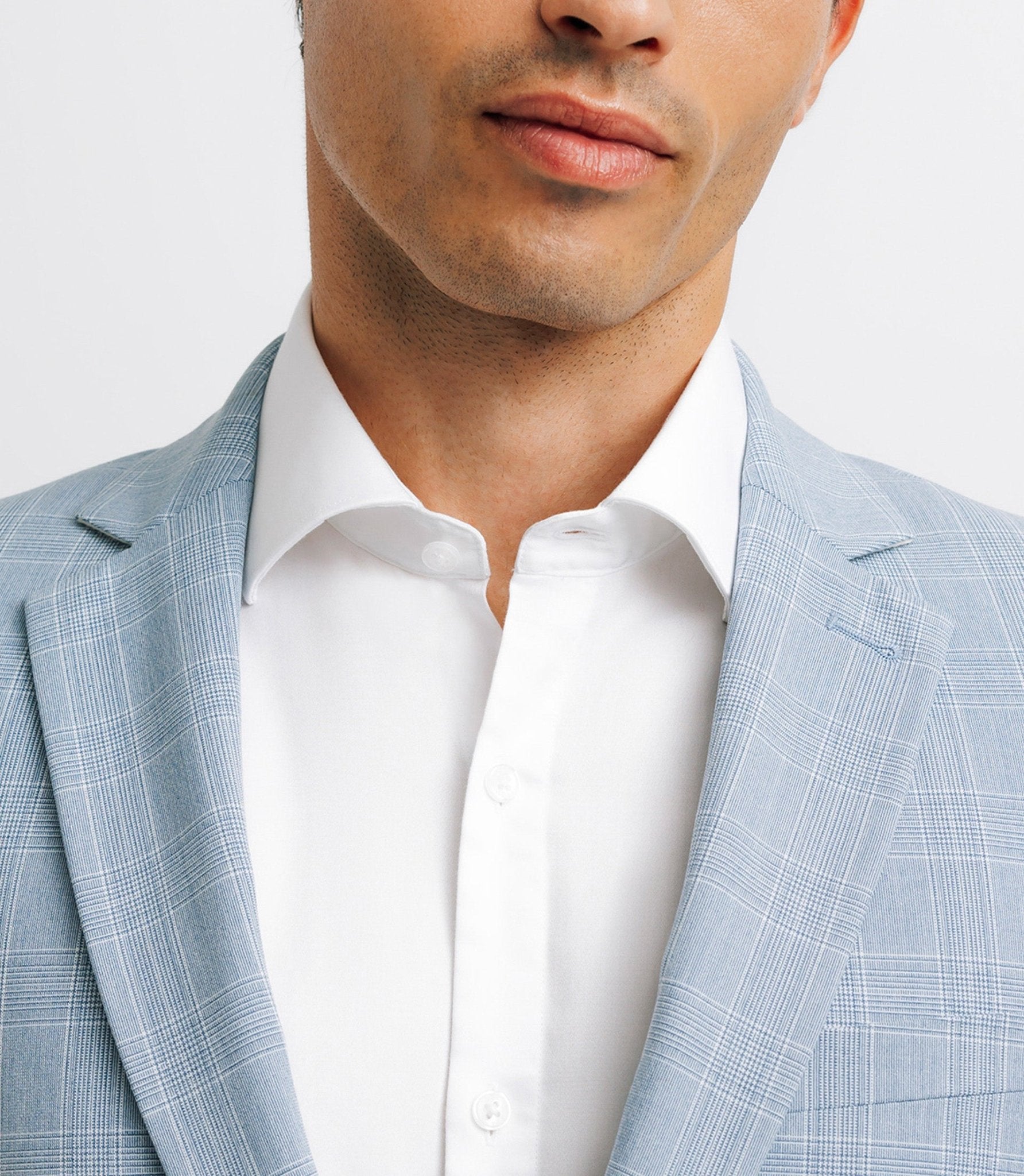 Veste ville séparable esprit prince de galles bleu ciel - IZAC