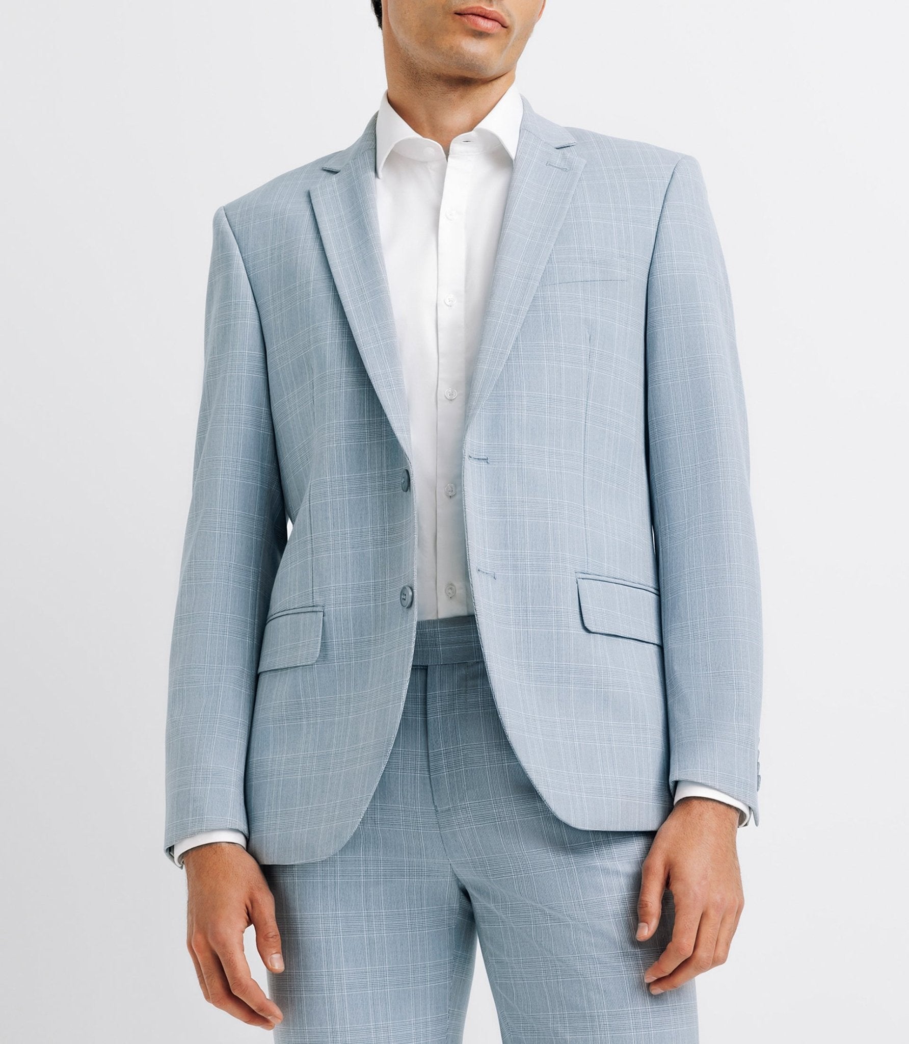 Veste ville séparable esprit prince de galles bleu ciel - IZAC