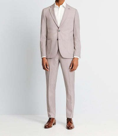 Veste ville motif pied de puce parme foncé - IZAC