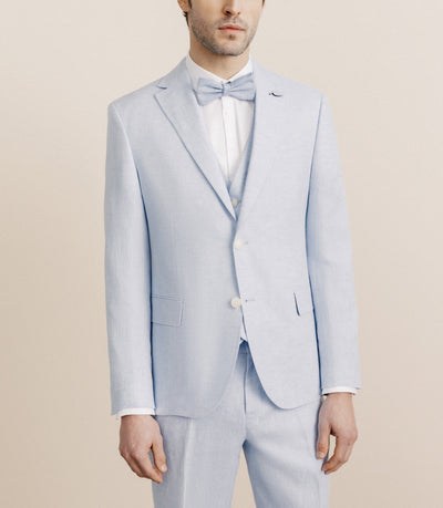 100% separable sky blue -line city jacket