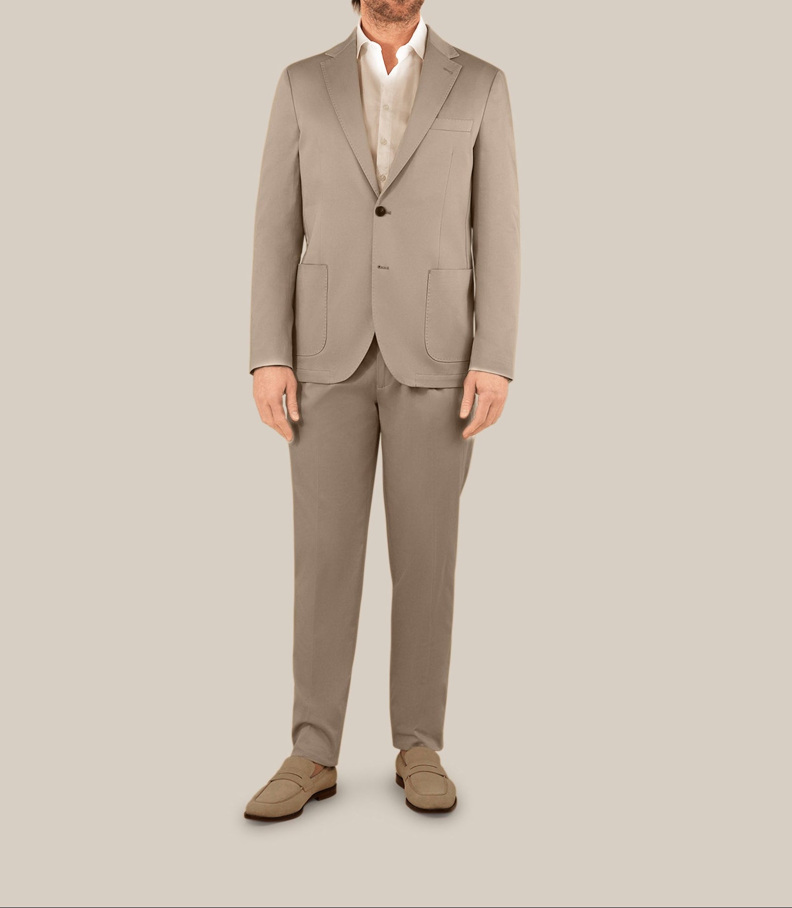 Veste ville en satin de coton beige - IZAC