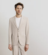 Veste en tissu armuré mastic - IZAC