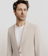 Veste en tissu armuré mastic - IZAC