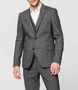 Veste tweed anthracite - IZAC