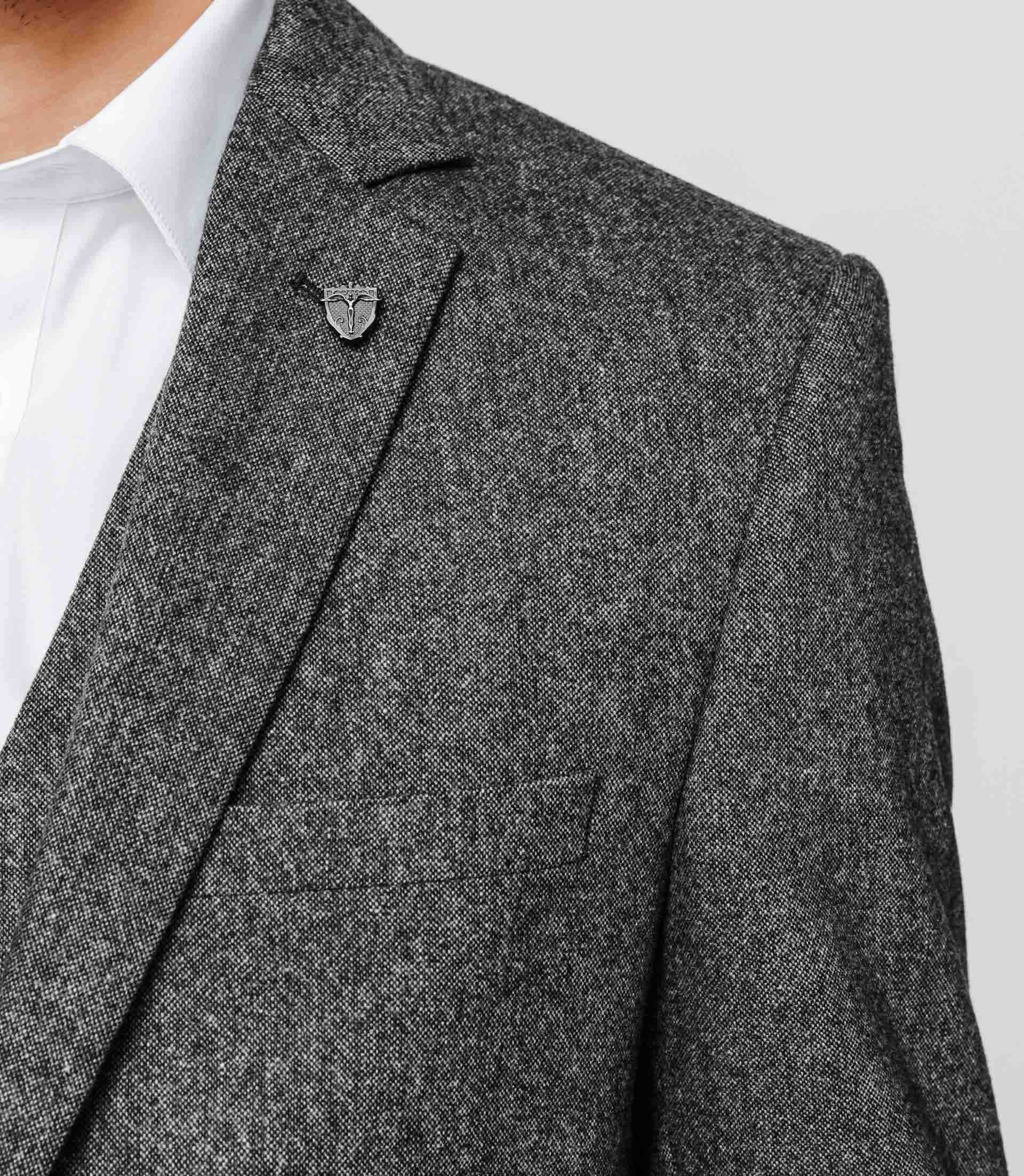 Veste tweed anthracite