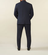 Veste ville à deux boutons en laine marine LIBREBT - IZAC