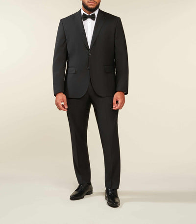 Veste ville 2 boutons en laine noire LIBREBT - IZAC