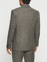 Veste ville en tweed marron SABLE - IZAC