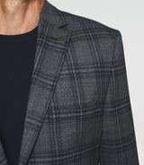 Separable jacket with check pattern Prince of Wales navy SERIES