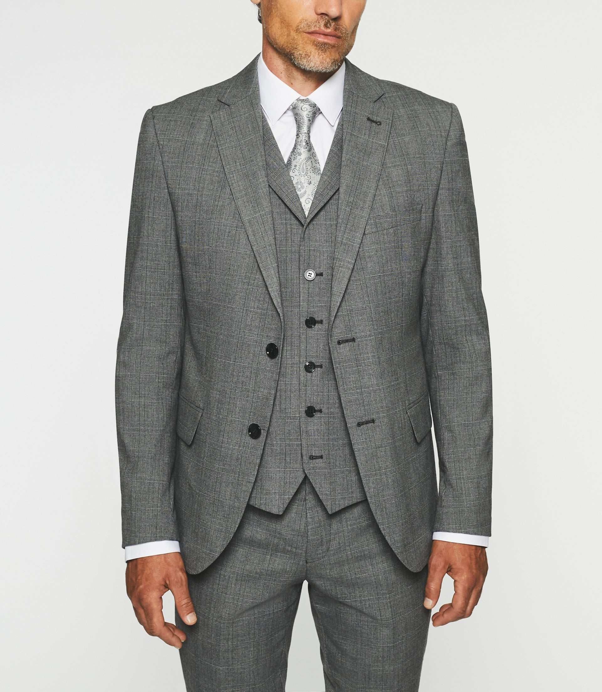 Veste D’exposition Ariat Pro – Gris à Carreaux, Taille Small 10R, Avec Passepoil Contrasté