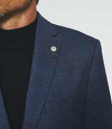 Navy Prince of Wales plaid city jacket SWING