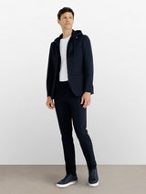 Veste en maille avec parementure marine - IZAC