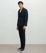 Veste en maille avec parmenture noire - IZAC