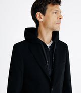 Display jacket with black parment