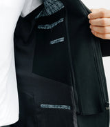 Veste en maille avec parmenture noire - IZAC