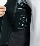 Veste en maille avec parmenture noire - IZAC